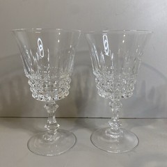 2-Cristal d’Arques Durand Tuilleries 6. 1/8” Tall Villandry 7 Oz Wine Glasses