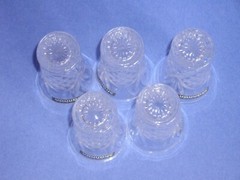 Godinger Dublin Shannon Crystal Vodka Shooters set of 5 New with Sticker