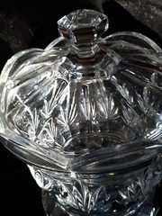 Crystal Cookie Biscuit Jar By Crystal Royal Limited 10″ high