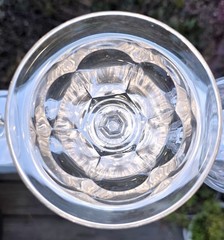 4 Vtg 1960s Goblets Imperial Glass Old Williamsburg Wine Water Barware 8 Oz