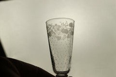 Set of 10 St Louis Saint Louis Engraved Floral & Dots Cordial Glasses Circa 1890
