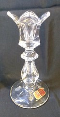 2 Vintage GORHAM LEAD CRYSTAL TULIP CANDLESTICKS 5-3/4″ Tall Made West Germany
