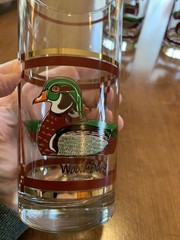 Libbey Vintage Wood Duck High Ball Glasses
