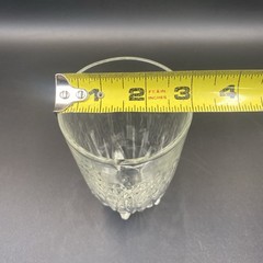 Clear Glass Star Base Tumbler 5” Twist Pinwheel MCM Replacement