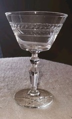 VTG Rock Sharpe Jefferson Liquor Star of David Base Glass Laurel Wreath Band