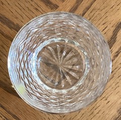 Vintage WATERFORD Crystal ALANA Double Old-Fashioned Glass Grammer Jeweler Box