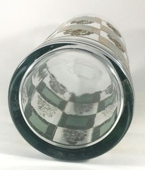 West Virginia Glass Henry VIII Rampant Lion Cocktail Shaker 1960 9″ Green No Lid