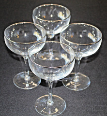 Lenox Ariel Platinum Set Of Four Champagne Glasses