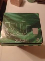 Longchamp Platinum Cristal d’Arques Old Fashioned Goblet Tumblers Set Of 4