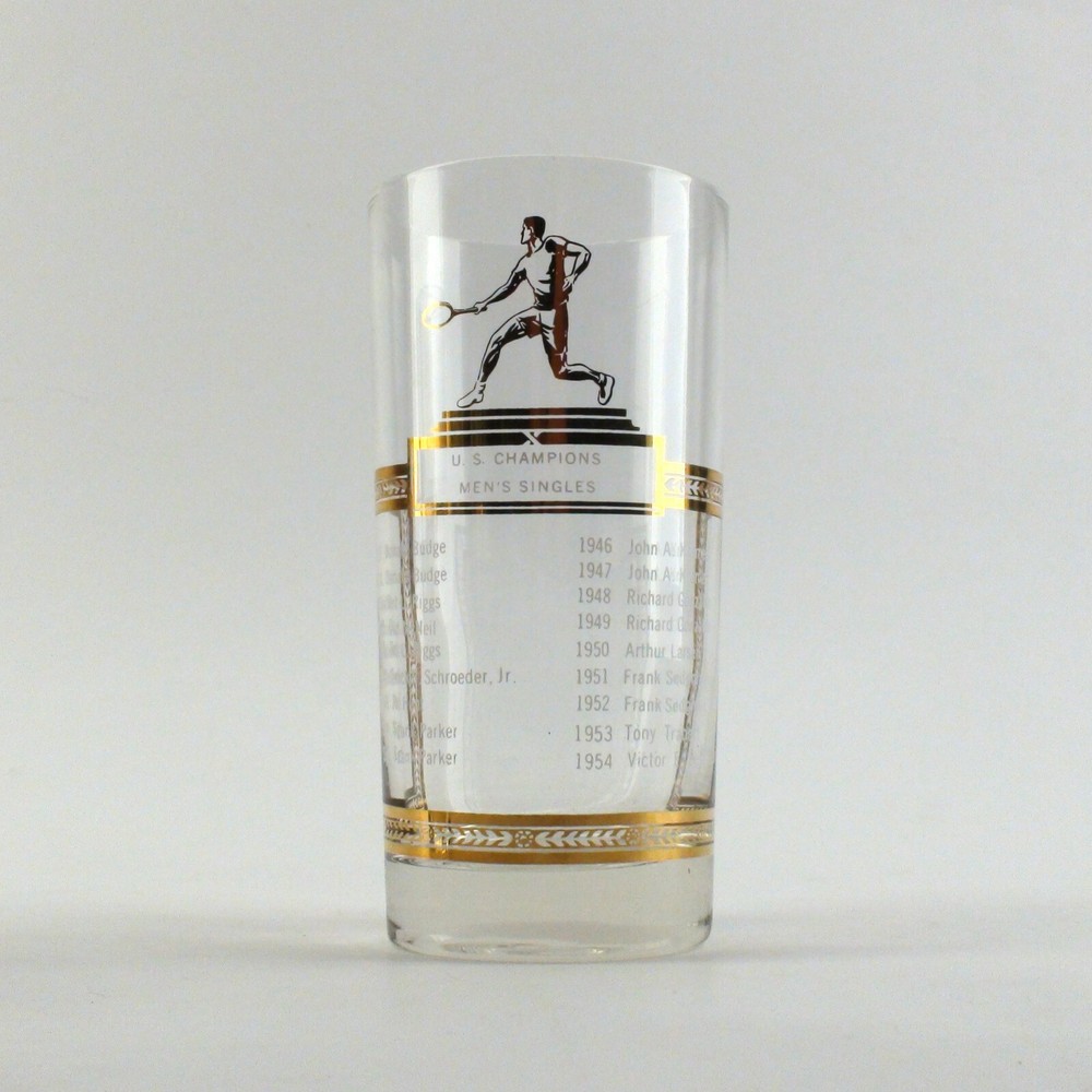 Sports Kings 1954 Highball Drink Glass – U.S. Champions Men’s Singles – Tennis