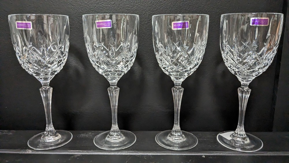 Marquis by WATERFORD CRYSTAL Markham 8.5″ Goblets New W/Tags