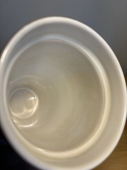 Blue Drip Glaze Ceramic Stoneware Tumbler Coffee Cup w/Lid