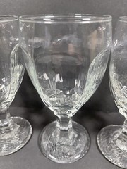 4x Embossed Sundae Glass 7×4 Soda Fountain Dimple Milkshake Parfait Cocktail Cup