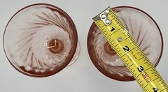 Arcoroc France Luminarc Rosaline Pink Swirl Water Goblets Sold in Sets Of 2