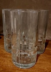 3 Highball Glass Arizona Parallels by Cristal D’Arques Durand