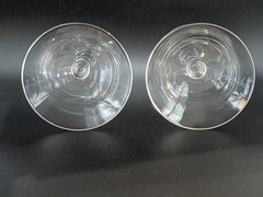 2 Vtg Imperial Glass Candlewick Stem Martini Champagne Wine Sherbet 4Oz Glasses