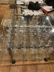 Baccarat Crystal Normandie vintage. 12 Water, 12 Sherry/ Wine, 12 Cocktail.