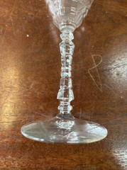 vintage libby rock crystal tall wine glasses set of 4 Glass Set