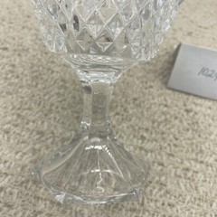 Fostoria Crystal Stratton Pattern Water Goblet 6 1/2″ HEAVY & BEAUTIFUL