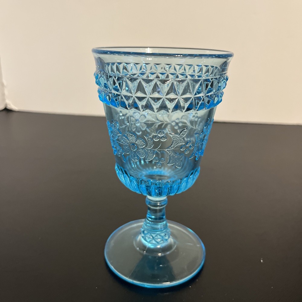 Fenton for L G Wright Wildflower 6 Goblet