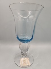 Lot of 3 Lenox Colore Crystal Goblet Blue/Amethyst/Sienna