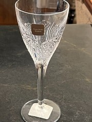 Waterford Monique Lhuillier Fleur Crystal Wine Glass New