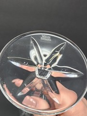 Set Of 6 Miller Rogaska Tulipe Crystal Champagne Flute Glass High End Glassware