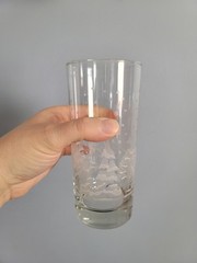 Set of 3 Vintage Libbey Snowy Pines White Trees Tumblers High Ball Glasses