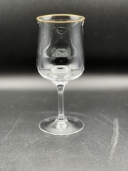 Lenox Intrigue Gold Trim Wine Glass, 6 3/8″ Tall