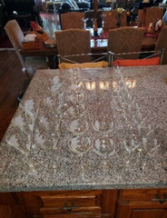 VNTG Total Of 28 WATER WINE Champ. Etc. STEMS Etched Dorothy THORPE Barware GLAM