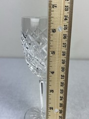 Set of 2 WATERFORD COMERAGH Crystal Claret Wine Goblets Glasses 6 7/16” IRELAND