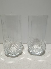 2 Mikasa Clear Crystal Heavy old Dublin 6″