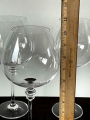 TOWLE Austrian Crystal 24oz Bordeaux Wine Glass TOC27 10″ Burgundy Set of 4