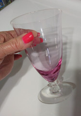 Tiffin Wisteria Pink Iced Tea Goblet (Stem 17477) TIFFIN-FRANCISCAN