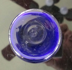 Set of 6 Cobalt Blue Shaeffer 2 oz Shot Cordial Glasses Platinum Trim 2 3/8″