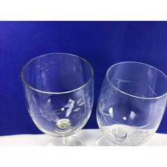 Y91 Vintage Antique Two Different Cut Wine Glasses – Set of 2 Wine Glasses