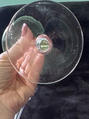 Vintage Hand-Blown Cocktail Glasses Set of 4 – Mismatched Jewel Tone.