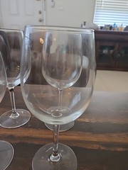 Set Of 4 Fine European Crystal Glass Wine Water Goblets, Lead-free