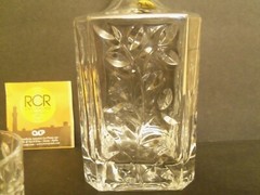 RCR Royal Crystal Rock Laurus Liquor Set 7 Pc Italy Decanter and Glasses