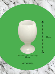 White jade wine cup teacup goblet beer mug moonlight cup ornaments