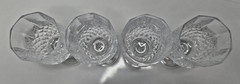 4 Vintage Cristal D’Arques LONGCHAMP Wine Glasses 6.5″ Lead Crystal France 6 oz