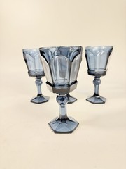 Stemware Wine Glass Goblet Set 4 Stemmed Claret Footed Vintage Fostoria Virginia