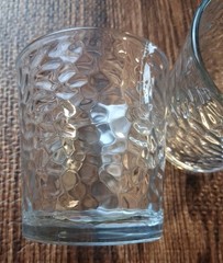 Libbey Glass Old Fashioned Rocks Glass Aztec Crystal Pattern Vintage Set Of 2