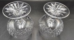 Set of (2) Galway Irish Crystal Large 5.25″ Brandy Cognac Snifter Glasses