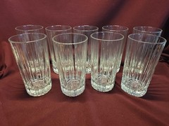 Stanford by Cristal D’Arques Crystal Highball «Cooler» Glasses 16oz – Set of 9
