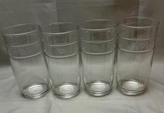 Juliska Isabella Acrylic Large Beverage Glass Set 4