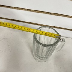 Vintage Libbey Beer Mugs Steins Root Beer Mugs 16 oz Ribbed Clear Heavy Set of 2