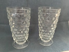 American Whitehall Drinking Ice Tea/Water Glasses Clear Set of 2