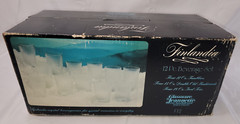 12 Vtg Jeanette Finlandia Tree Bark Glasses – 4ea 11oz, 15oz, 18oz Tumblers NIB