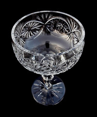 Rare Vintage Crystal Goblet Soviet Large Wine Goblet Crystal Wine Glass USSR
